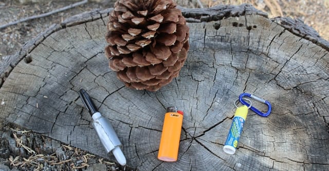Four hiking essentials.
