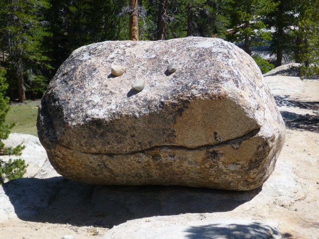 A smiling rock.