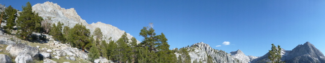 Panoramic view of the Evolution Basin.