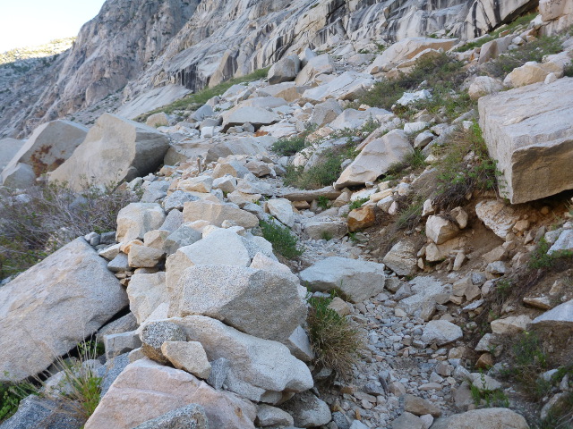 Rock trail of the Golden Staircase.