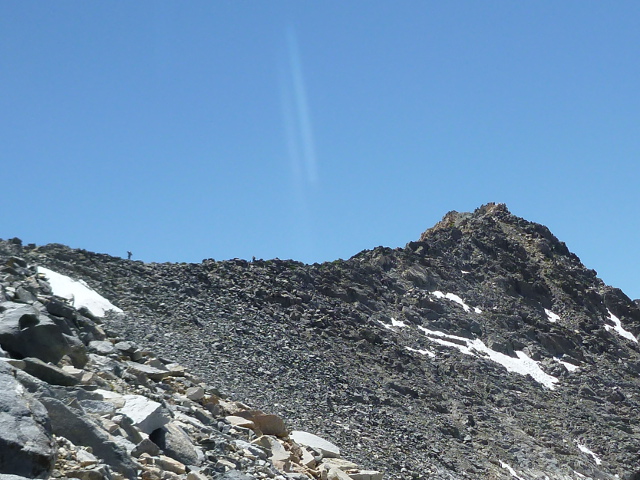 Hiker on Glen Pass