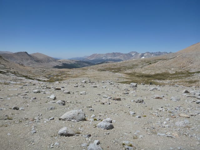 The long trail continues toward Tyndall Creek