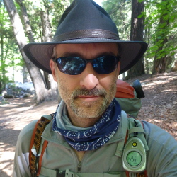The author on the morning of the first day on the John Muir Trail.