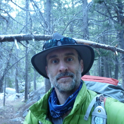 The author on day three of his solo hike of the John Muir Trail.