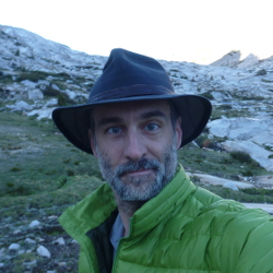 The author on day ninth of his solo hike of the John Muir Trail.