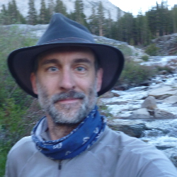 The author on day 11 of his solo hike of the John Muir Trail.