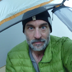 The author on day 13 of his solo hike of the John Muir Trail.